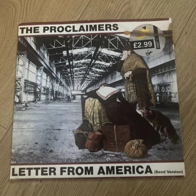 THE PROCLAIMERS  Letter From America - Original 1987 UK track 12" vinyl single