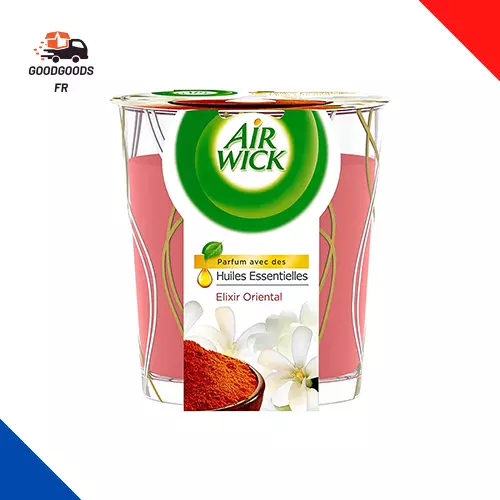 Air Wick Désodorisant Maison Bougie Parfumée Huiles Essentielles Elixir Oriental