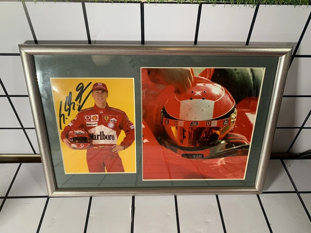 Telaio Ferrari firmato Michael Schumacher (380x260mm).