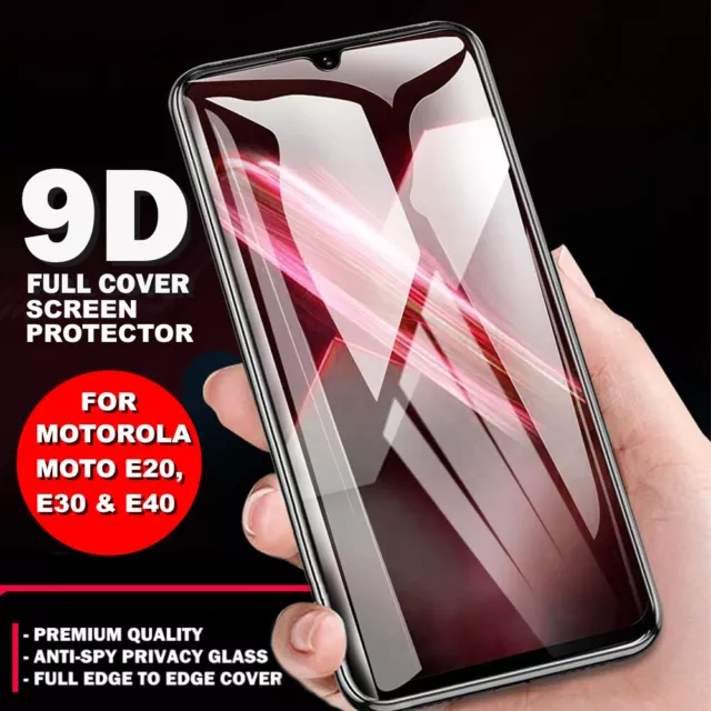 Tempered Glass Screen Protector For Motorola Moto E20 E30 E40 Gorilla Full Cover