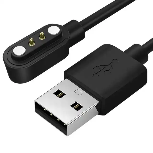 Cable Carga USB 2 Pin Compatible con Reloj Inteligente Xiaomi Haylou LS01 LS02