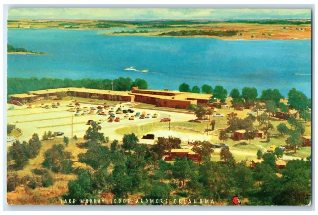 c1940's Aerial View Of Lake Murray Lodge Ardmore Oklahoma OK Unposted  Postcard
