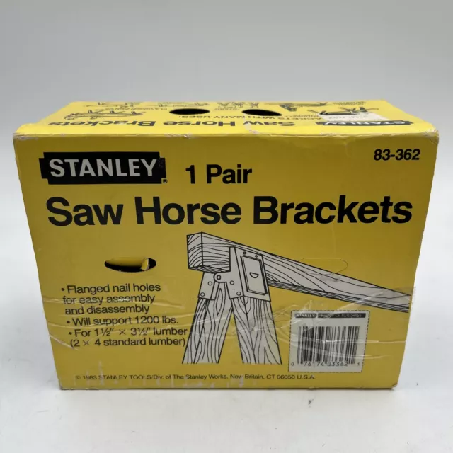 Stanley Metal Saw Horse Bracket Pair (83-362)