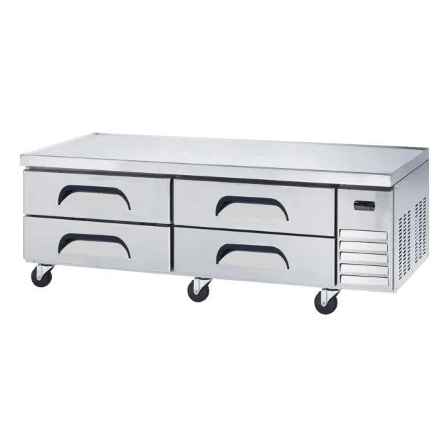 Akita ACB-84 84" 4 Drawers Refrigerated Chef Base