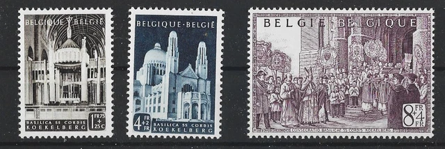 BELGIQUE 1952 Yv 876/8 MNH Neufs** -