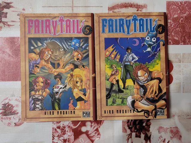 Collection 2 Mangas Fairy Tail Hiro Mashima Pika Edition Fr Tome 5 Et 6