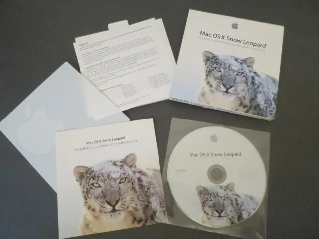 Apple Mac OS X Snow Leopard Operating System Install DVD Retail Version 10.6