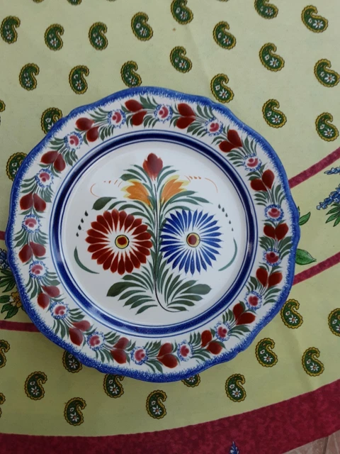 8 Assiettes Dinette Henriot Quimper – Faïence Française, Jouets Miniatures (occasion)