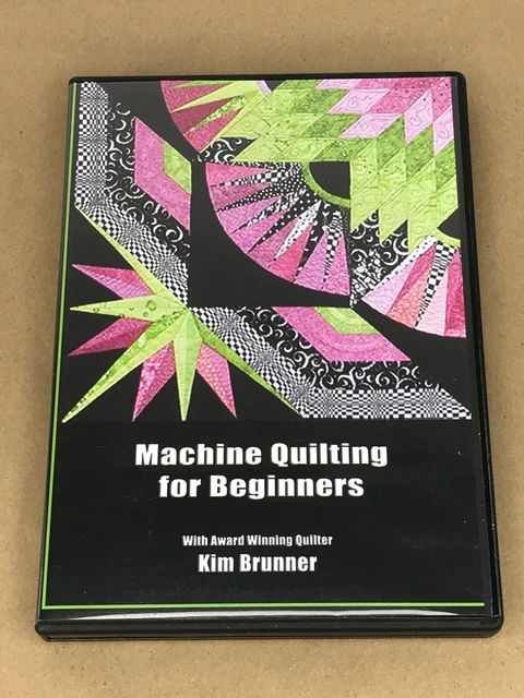 Máquina de acolchado para principiantes con DVD instructivo de Kim Brunner
