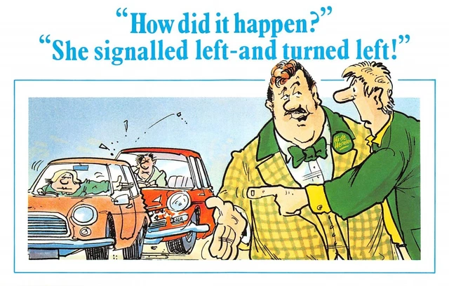 Sale Hi-De-Heineken Comic Postcard Motoring   Unused   Good+Very Good