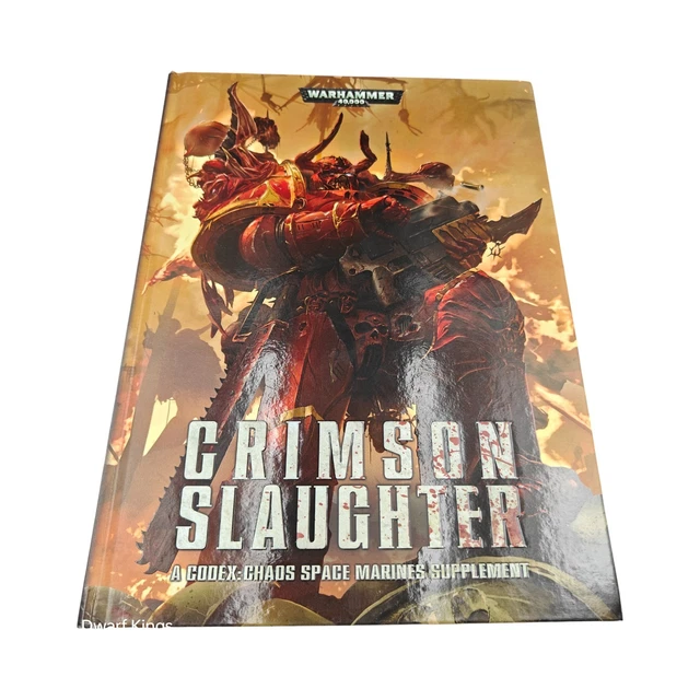 CRIMSON SLAUGHTER CHAOS Space Marines Codex Supplement Warhammer 40K ...
