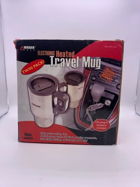 Wagan EL6100 12V Stainless Steel 16 oz Heated Travel Mug with Anti-Spill Lid 2