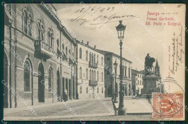 Rovigo Città Garibaldi Postcard QT1775