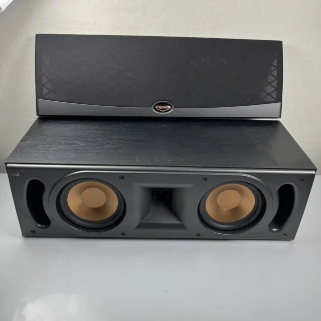 Klipsch Reference Series RC25 Black Center Channel Speaker w/ Grill TESTED WORKS