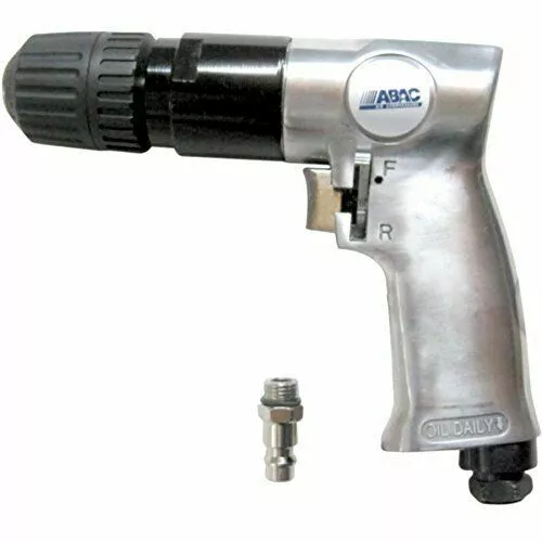 Abac Trapano Penumatico Reversibile Mandrino Autoserrante 10 Mm Aria Compressa