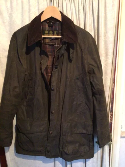 Barbour Bristol Green Wax Jacket M