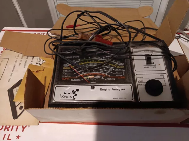 Vintage Craftsman Sears 12 Volt Engine Analyzer Model 161.2161 (28 2161)