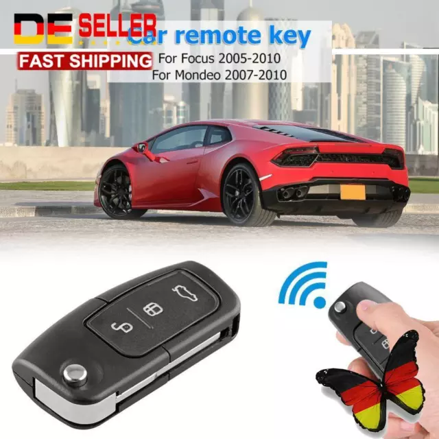 433MHz 4D63 Chip 3 Button Remote Key Fob for Focus Mondeo Fiesta S Max Galaxy C