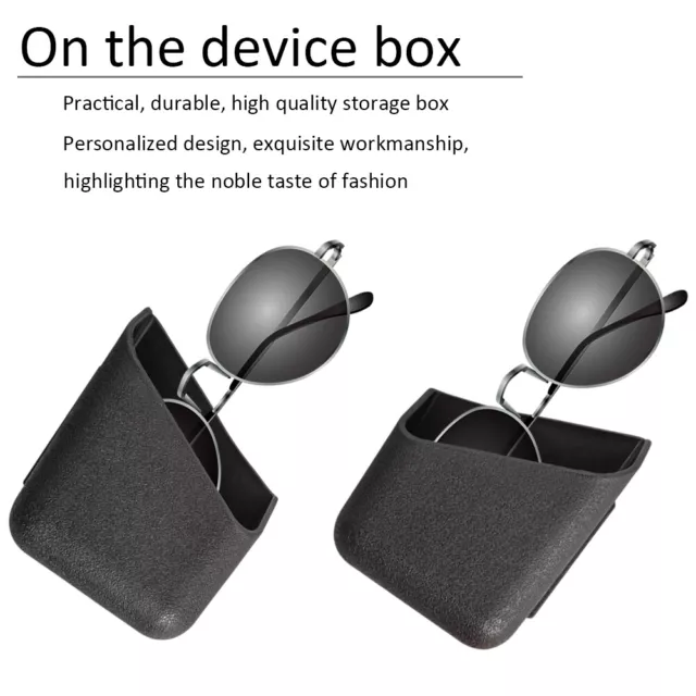 1 Pair(2pcs) Universal Car Auto Accessories Glasses Organizer Storage Box Holder 2