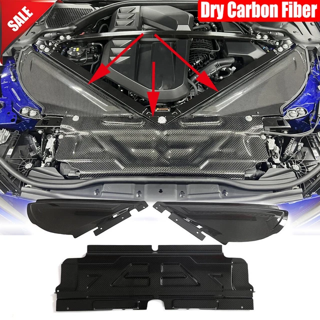 Air Intake Frame Radiator FOR BMW G80 M3 G82 G83 M4 Dry Carbon Engine Radiator Cool Slam Air ...