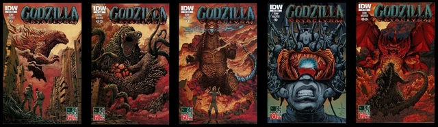 Godzilla Cataclysm #1 2 3 4 5 Complete 2014 Set Idw Nm Comic Books 1-5