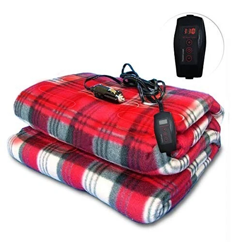 Housse Siège Auto Chauffante 12V/24V - Couverture Chauffante Voiture 3 Températures