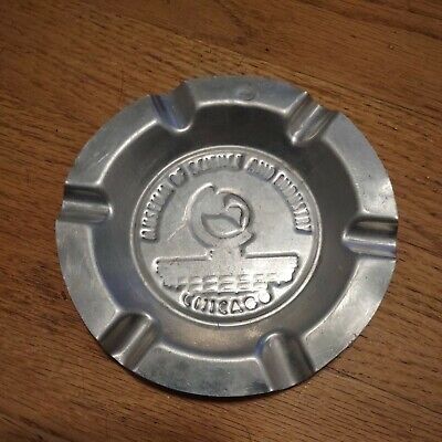 Museum of Science and Industry Chicago Aluminum Souvenir Ashtray Vintage