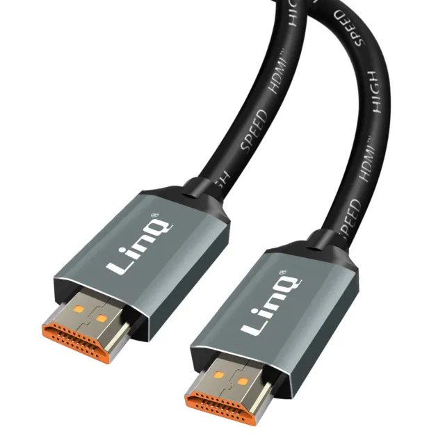 Câble HDMI 2.1 8K 120Hz Ultra HD avec Ethernet Longueur 1.5m HD-8K15 LinQ Noir