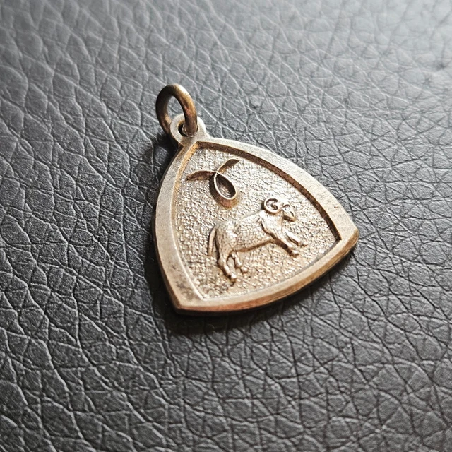 Pendentif Signe Du Zodiaque Bélier En Argent Massif 835 - Occasion En Bon état - Fabrication Française