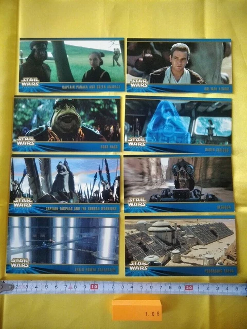 Star Wars Épisode 1 Série 2 Carte à collectionner Widevision Topps 8 Carte...