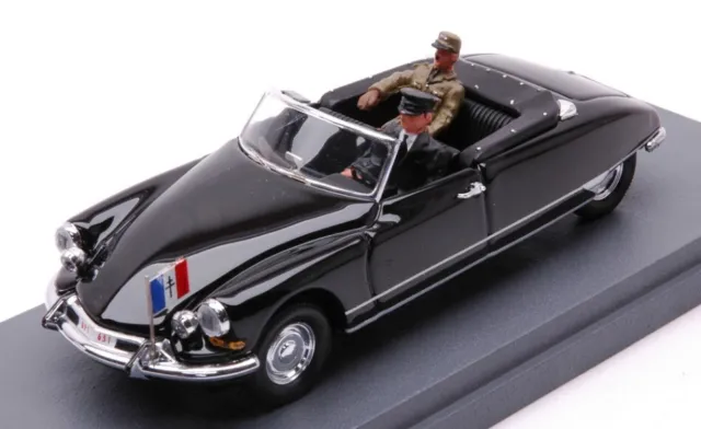 Miniature voiture auto 1:43 rio Citroen DS Cabriolet General Charles De Gaulle
