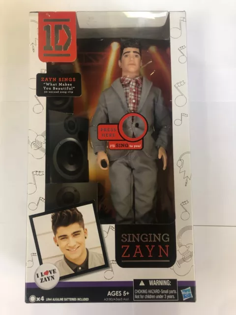 Bambola cantante One Direction Zayn Malik 12" 1D Hasbro nuova - batteria nuova necessaria