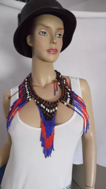 Ibiza style, Indianer-Kette, Statement Kette,Choker-Collier,Halskette Ethnostyle