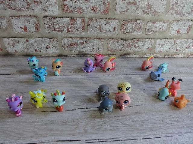 LITTLEST PET SHOP Seahorse Sea Creatures Fish Crab seal shark Octopus ...