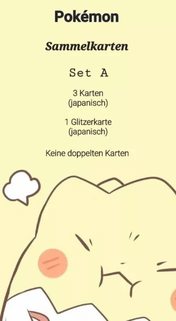 Pokémon Sammelkarten 4x japanisch