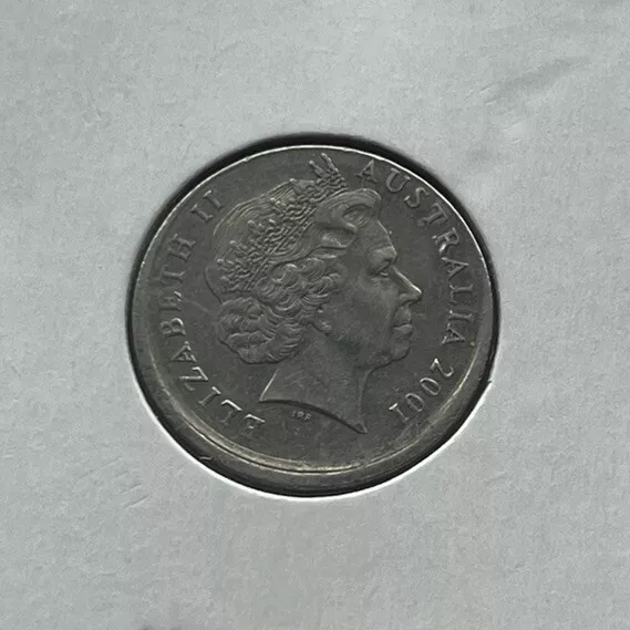 2001 5 Five Cent Coin - Broad Strike/ Misstrike Error Coin - Very Fine