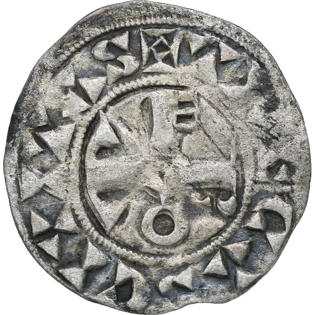 [#1280505] Comté de Champagne, Thibaut II, Denier, 1125-1152, Troyes, Argent, TT