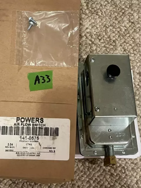 Siemens Powers Air Flow Switch Product# 141-0575 New in Box (HM)