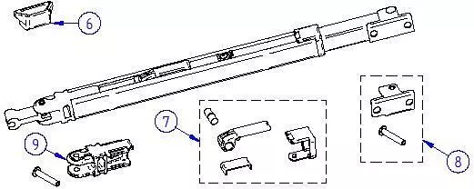 Schnellspannhebel bis Bj. 2010 - Thule Ersatzteil Nr. 1500601150 - passend zu Th