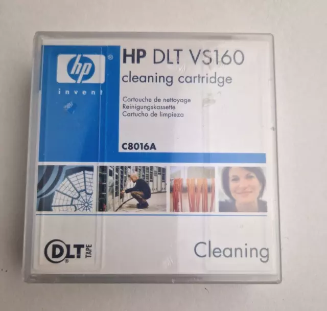 NEW HP DLT VS160 C8016A Tape Cleaning Cartridge DLTtape Data, SEALED