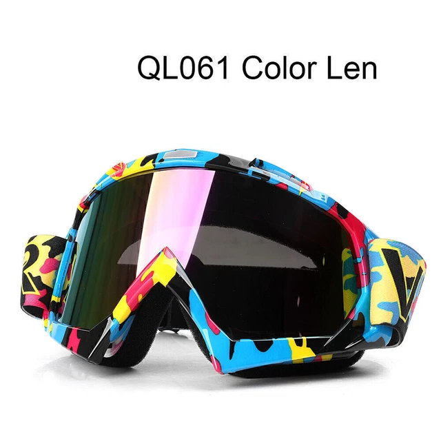 Occhiali da esterno occhiali maschera viso dirt bike scooter moto bicicletta 1p