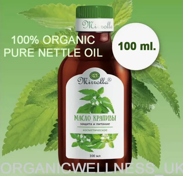 MIRROLLA NETTLE Oil 100% ORGANIC Growth + Anti-loss+ Nourishing 100ml.