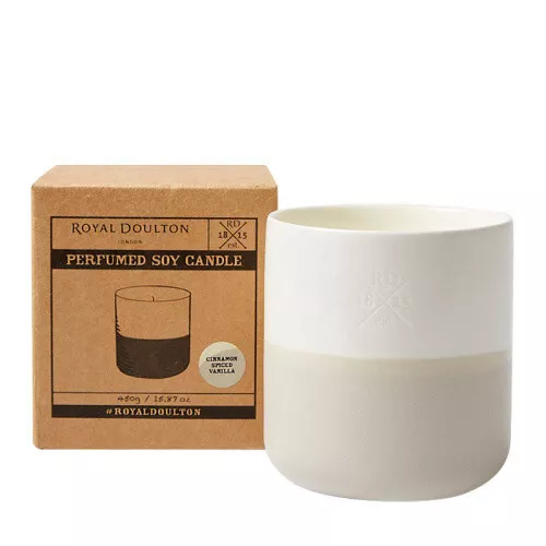 Royal Doulton Home Fragrance Coffee Candle 450g- Cinnamon Spiced Vanilla