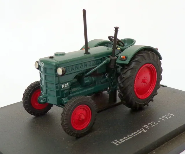 Hachette 1/43 Scale Model Tractor HT120 - 1953 Hanomag R28 - Blue