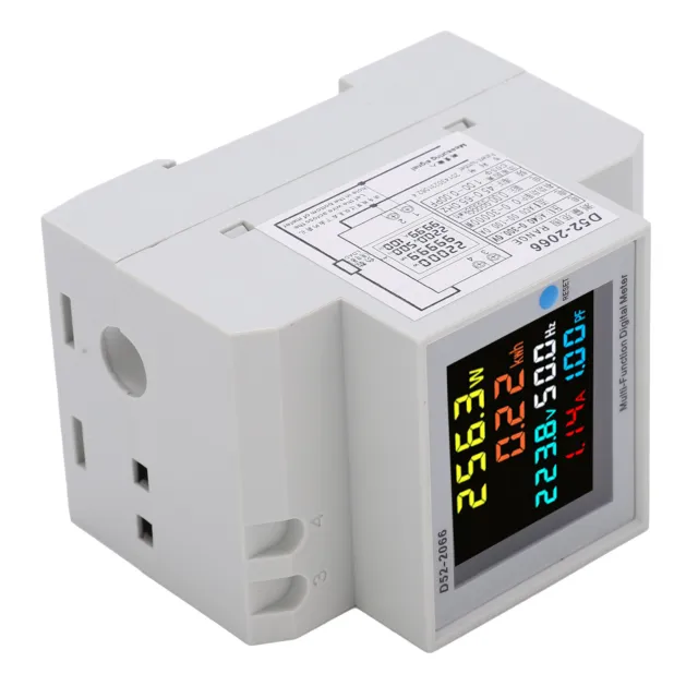 D52-2066 Haushalts-Wattstundenzähler LCD-Anzeige Stromzähler 6 Parameter