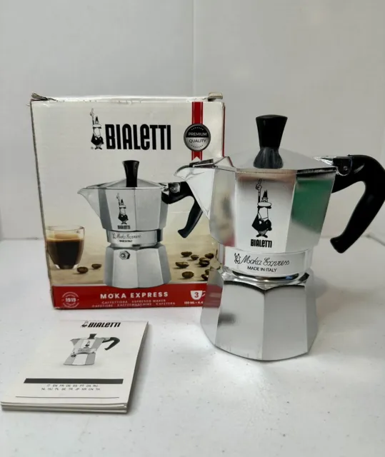 Bialetti - Moka Color: icónica cafetera espresso para estufa, hace café  italiano real, tazas Moka Pot 1 (60 ml), aluminio, Negro : : Hogar  y cocina