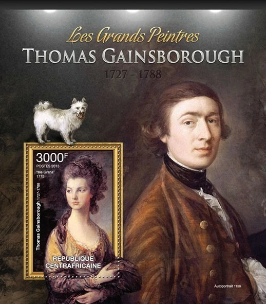Centrafrique 2013 MNH - THOMAS GAINSBOROUGH. Michel Code: 3941 / Bl.1002