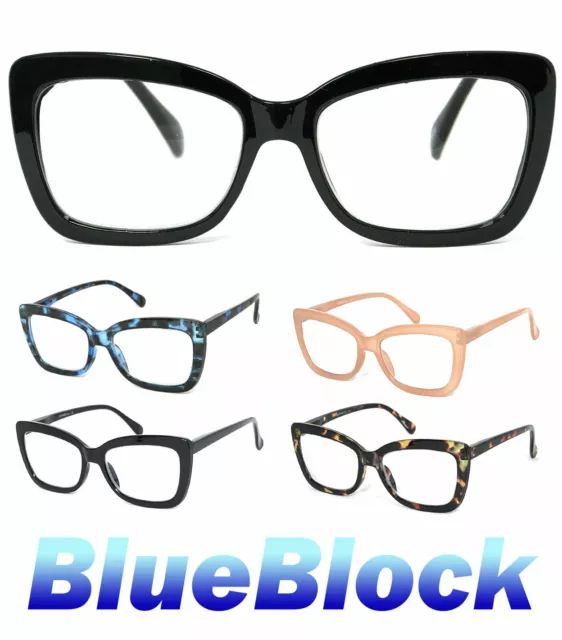 Damen Cat Eye Blau Licht Blockieren Brille Spieler LCD/LED Display Computer