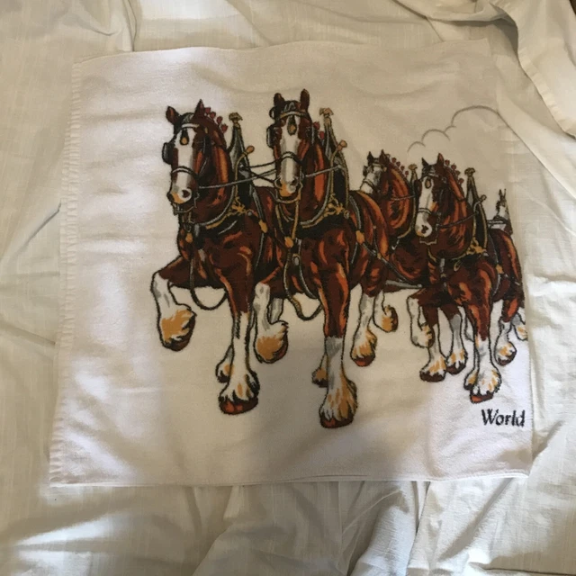 Budweiser Clydesdales Vintage Towel