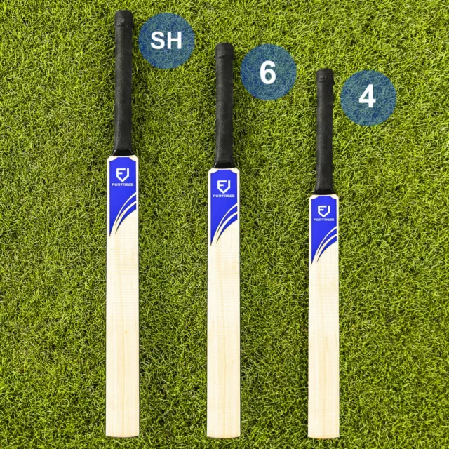 FORTRESS Technique Cricket Bat [3 Sizes] | Narrow Blade Eye In Bat Junior Senior